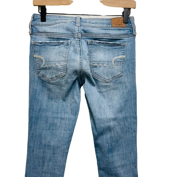 AMERICAN EAGLE Super Super Stretch Denim Jeans Size 2 Short - Picture 7 of 8